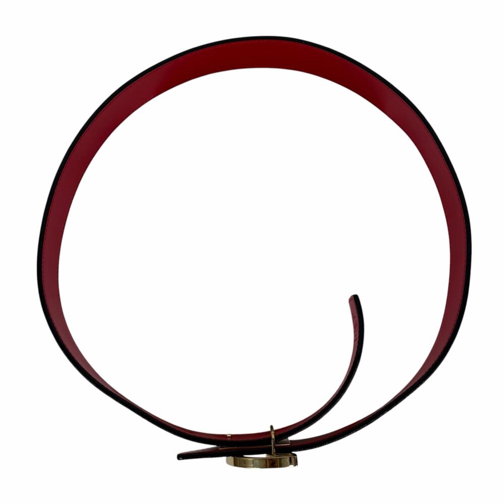 Christian Louboutin CL Logo Calf Leather Belt Leche White Size 90/36 - Picture 5 of 12
